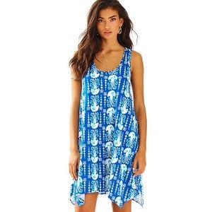 Lilly Pulitzer Blue & White Jersey Tank Dress